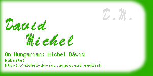 david michel business card